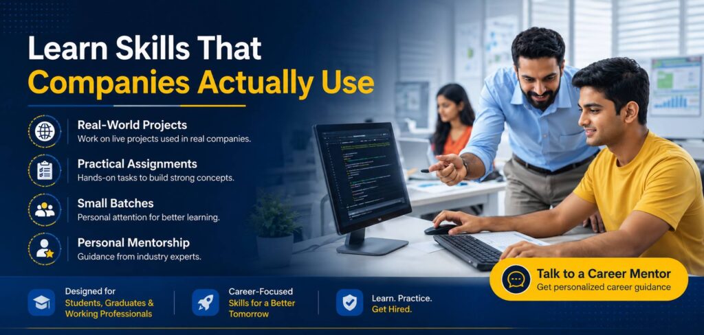 learn skills that company actually use