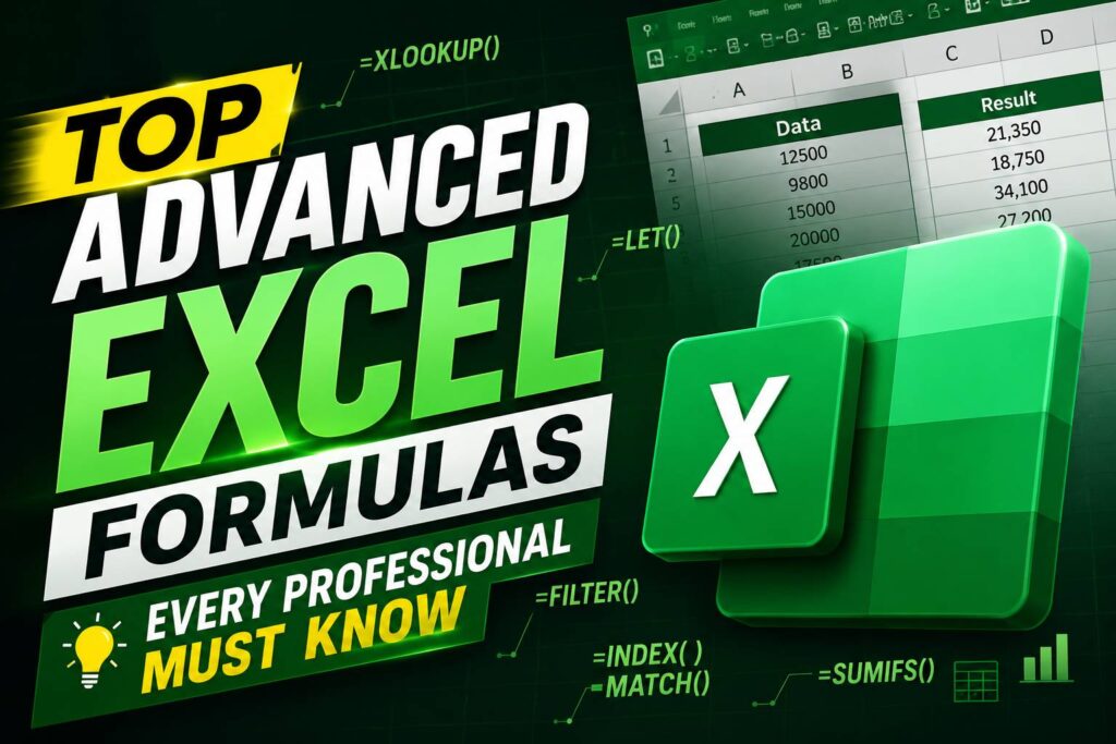 top advance excel formulas